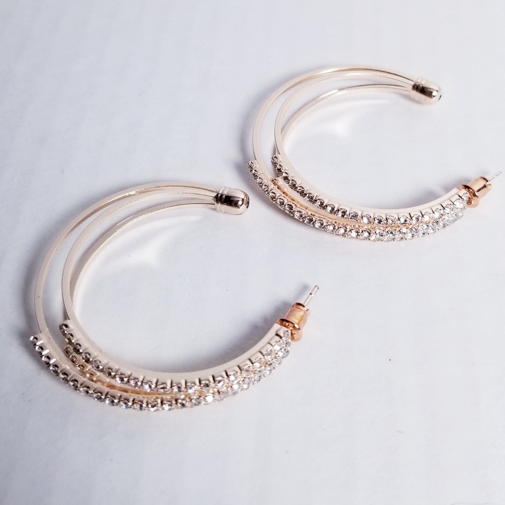 Rosegold hoop earrings